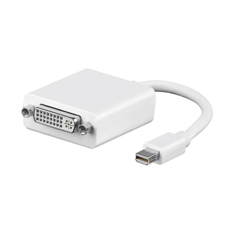 Goobay Mini DisplayPort/DVI-D Adapterkabel 1.1 [0,1m, Weiß] von Goobay