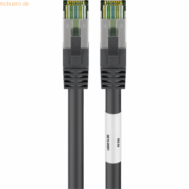 Goobay Netzwerkkabel 66722 CAT8.1 2m schwarz Goobay Netzwerkkabel 66722 CAT8.1 2m schwarz von Goobay