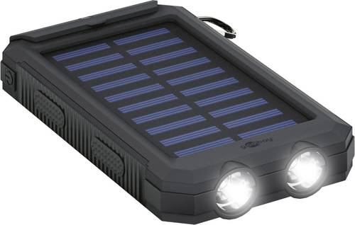 Goobay Outdoor 8.0 49216 Solar-Ladegerät Ladestrom Solarzelle 200mA 8000 mAh von Goobay