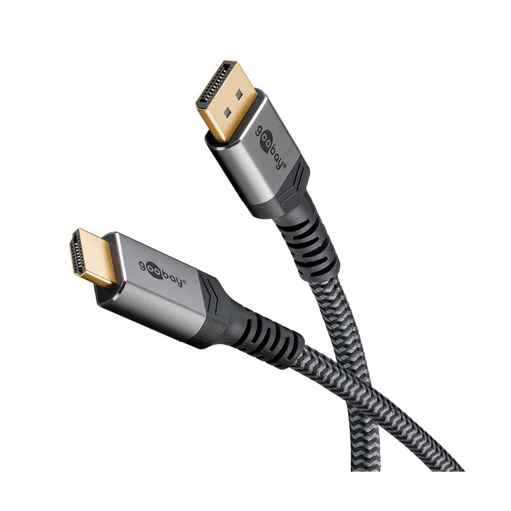 Goobay Plus DisplayPort™ auf HDMI™ Kabel (4K@60Hz), 3.0m von Goobay