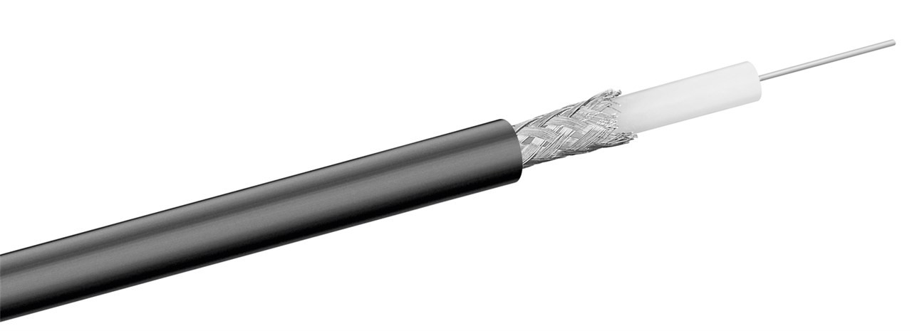 Goobay RG-58 Koaxialkabel, doppelt geschirmt - doppelt geschirmtes Koax-Kabel für z. B. Funkübertragungen Goobay RG-58 Koaxialkabel, doppelt geschirmt - doppelt geschirmtes Koax-Kabel für z. B. Funkübertragungen von Goobay