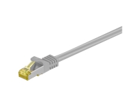 Goobay RJ45 Patchkabel CAT 6A S/FTP (PiMF), 500 MHz mit CAT 7 Rohkabel, Grau, 30m, 30 m, Cat7, S/FTP (S-STP), RJ-45, RJ-45 von Goobay