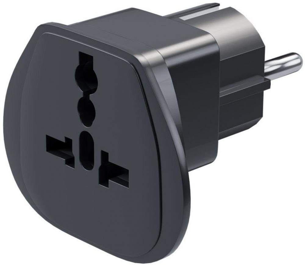 Goobay Reiseadapter Welt-Universal auf Schutzkontakt CEE 7/7 schwarz Reiseadapter Goobay Reiseadapter Welt-Universal auf Schutzkontakt CEE 7/7 schwarz Reiseadapter von Goobay