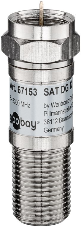 Goobay SAT Dämpfungsglied 12 dB - F-Stecker > F-Buchse Goobay SAT Dämpfungsglied 12 dB - F-Stecker > F-Buchse von Goobay
