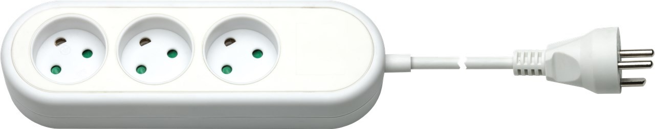 Goobay Steckdosenleiste 3-fach Dänemark 1,5 m, weiß - zum Anschluss von bis zu 3 Elektrogeräten Goobay Steckdosenleiste 3-fach Dänemark 1,5 m, weiß - zum Anschluss von bis zu 3 Elektrogeräten von Goobay