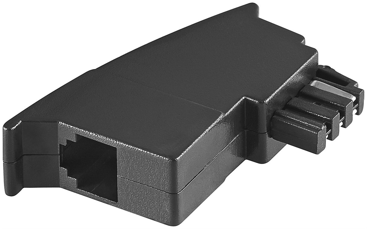 Goobay TAE Telefon Adapter Stecker - TAE-F-Stecker > RJ11-Buchse (6P4C) von Goobay