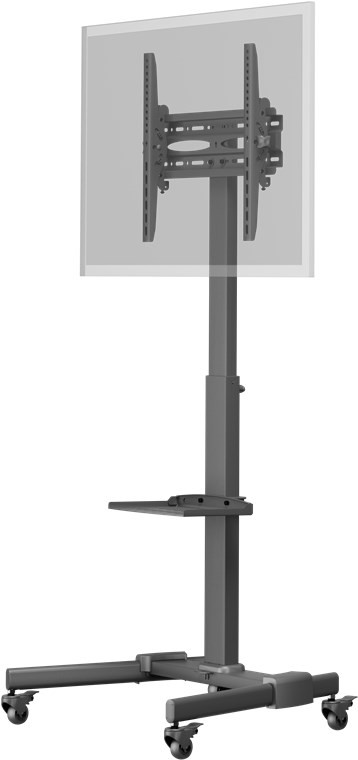 Goobay TV-Präsentationsständer Basic (Größe L) - Halterung für Fernseher oder Monitore zwischen 37 und 70 Zoll, 94-178 cm bis 35 kg von Goobay