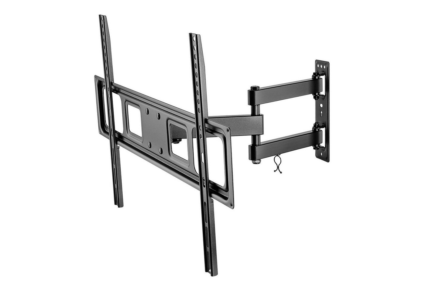 Goobay TV-Wandhalterung TV-Wandhalterung Basic FULLMOTION L, (bis 70,00 Zoll, inkl. Zubehör, 15° neigbar / 90° schwenkbar / 35 kg Traglast / Schwarz) von Goobay
