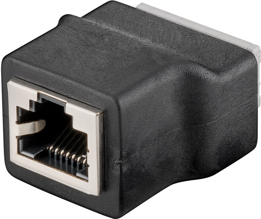 Goobay Terminal Block 8-pin > RJ45-Buchse (8P8C) - Push-down-Klemmbefestigung von Goobay