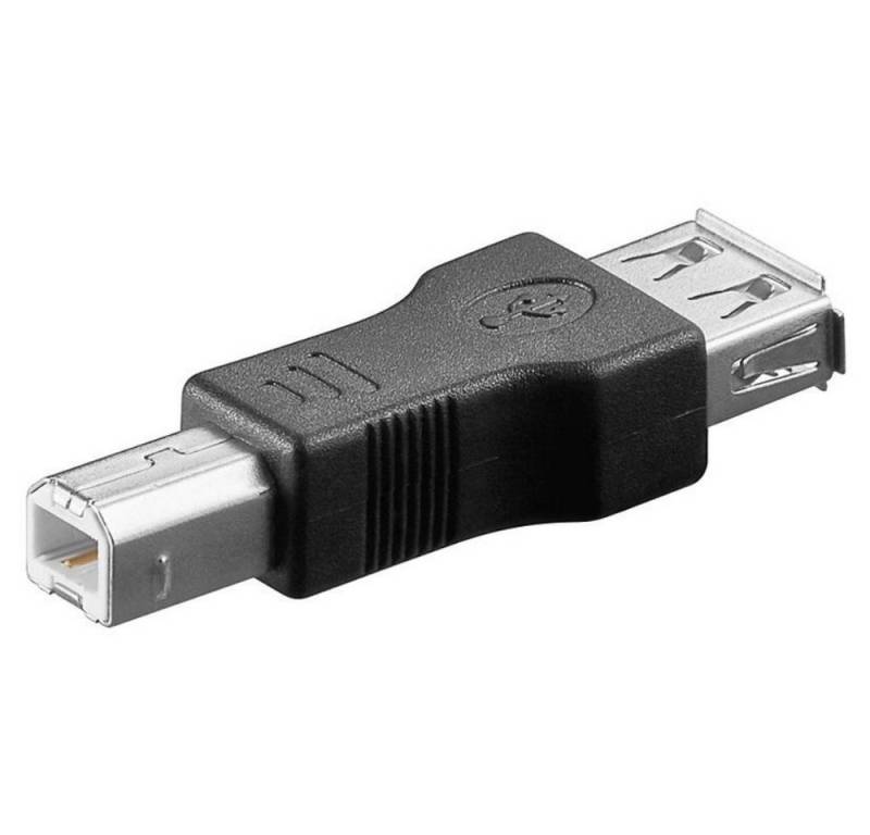 Goobay USB 2.0 Hi-Speed Adapter A Buchse - B Stecker schwarz USB-Kabel von Goobay