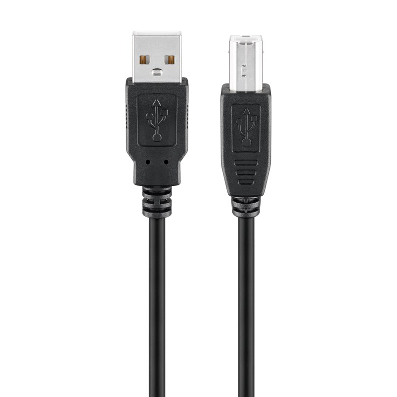 Goobay USB 2.0 Hi-Speed Kabel, 1,8m - bis 480 Mbit/s, Schwarz von Goobay