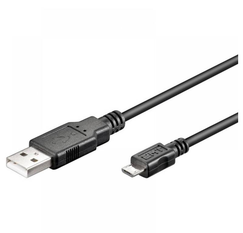 Goobay USB 2.0 Hi-Speed Kabel A Stecker  Micro B Stecker schwarz - Länge: USB-Kabel, (180 cm) von Goobay