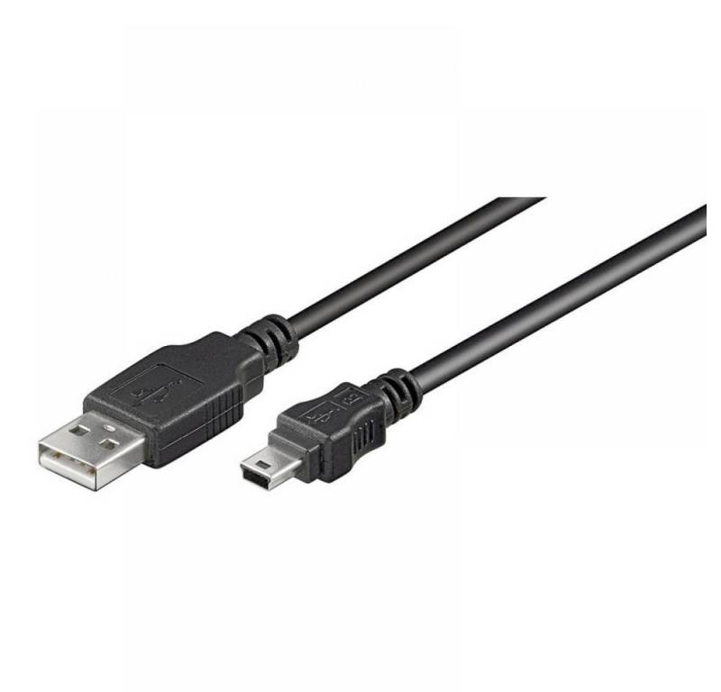 Goobay USB 2.0 Hi-Speed Kabel A Stecker  Mini B Stecker schwarz - Länge: USB-Adapter, 180 cm von Goobay