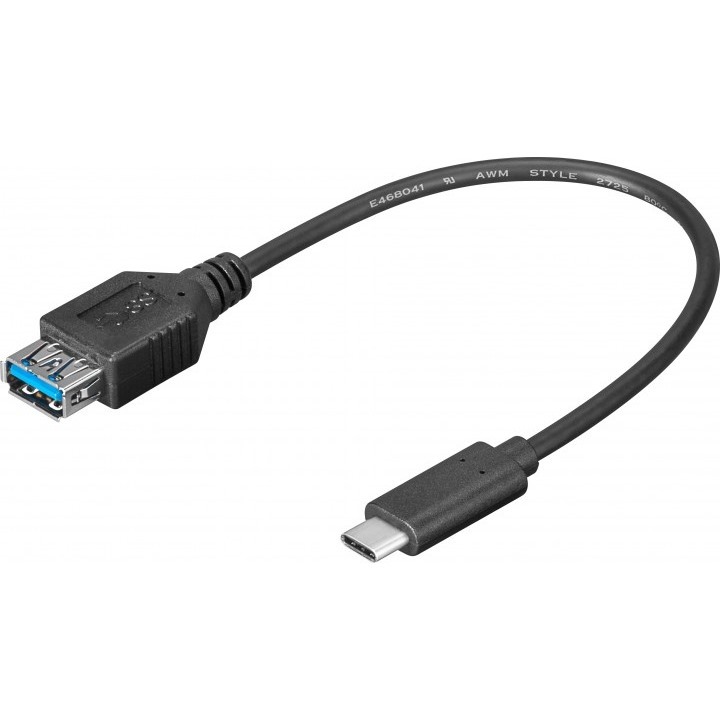 Goobay USB 3.0-Hi-Speed Adapter zu Typ-C (OTG) 0,2 m von Goobay
