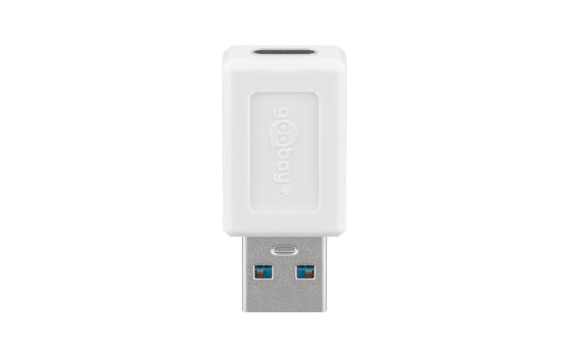 Goobay USB 3.0 SuperSpeed-Adapter USB-A auf USB-C, weiß von Goobay