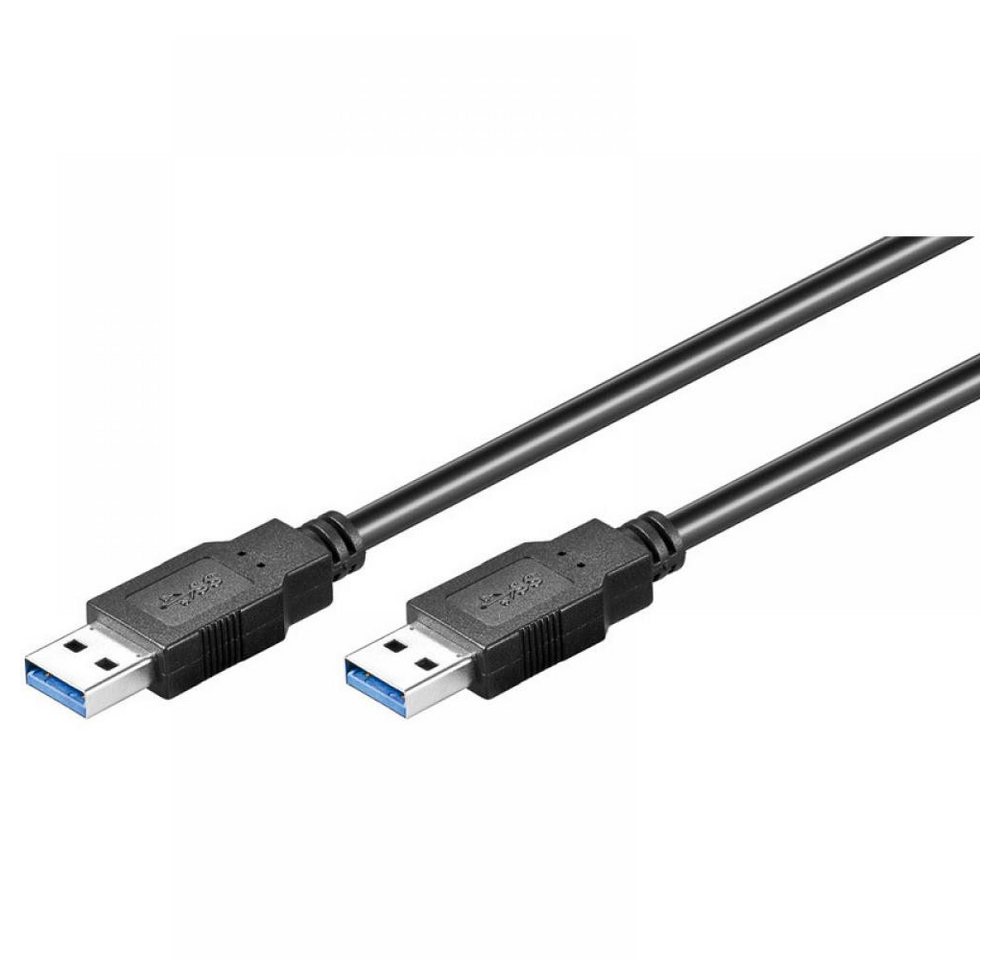 Goobay USB 3.0 SuperSpeed Kabel, A Stecker A Stecker, schwarz - Länge: 0,50 USB-Kabel, (50 cm) Goobay USB 3.0 SuperSpeed Kabel, A Stecker A Stecker, schwarz - Länge: 0,50 USB-Kabel, (50 cm) von Goobay