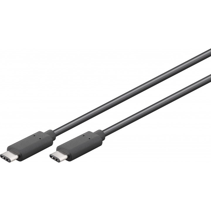 Goobay USB 3.1-Stecker (Typ C) > USB 3.1-Stecker (Typ C) [0,5m schwarz] von Goobay