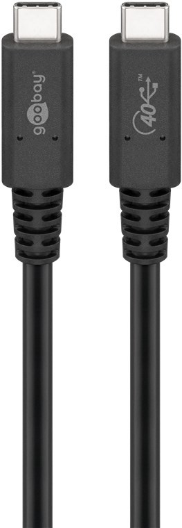 Goobay USB-C™-Kabel USB4™ Generation 3x2, 1 m - USB-C™-Stecker > USB-C™-Stecker von Goobay