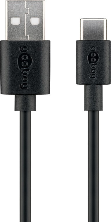 Goobay USB-C™ Lade- und Synchronisationskabel 3m schwarz von Goobay