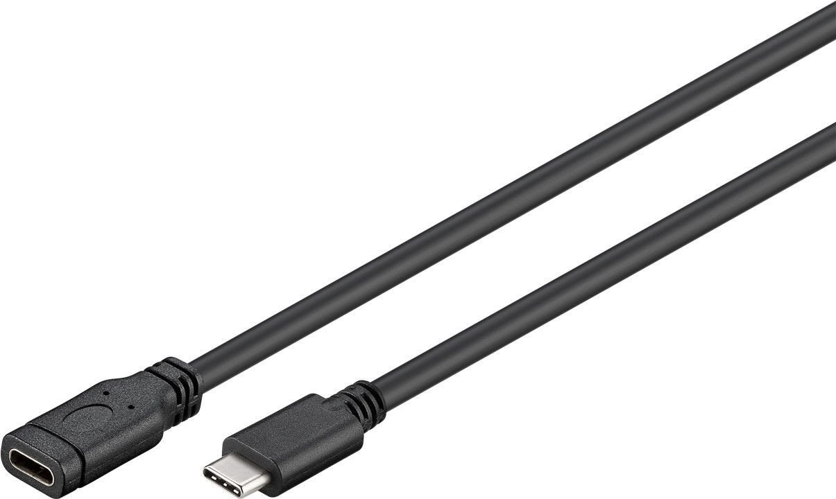 Goobay USB-C 3.0 Verlängerung, C-Stecker - C-Buchse, schwarz, 1,0m USB-Kabel, (100 cm) Goobay USB-C 3.0 Verlängerung, C-Stecker - C-Buchse, schwarz, 1,0m USB-Kabel, (100 cm) von Goobay
