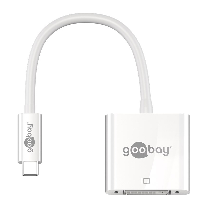Goobay USB-C auf DVI Adapter, weiß von Goobay