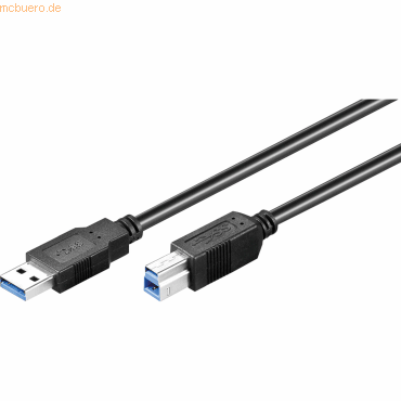 Goobay USB Kabel 93654 USB 3.0 3m A/B-Stecker schwarz Goobay USB Kabel 93654 USB 3.0 3m A/B-Stecker schwarz von Goobay