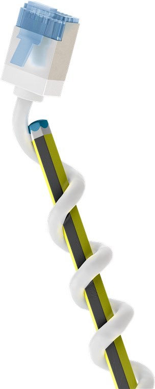Goobay Ultraflexibles CAT 6A Patchkabel, slim, U/FTP, weiß Goobay Ultraflexibles CAT 6A Patchkabel, slim, U/FTP, weiß von Goobay