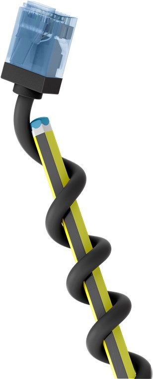 Goobay Ultraflexibles CAT 6A Patchkabel, slim, U/UTP, schwarz von Goobay
