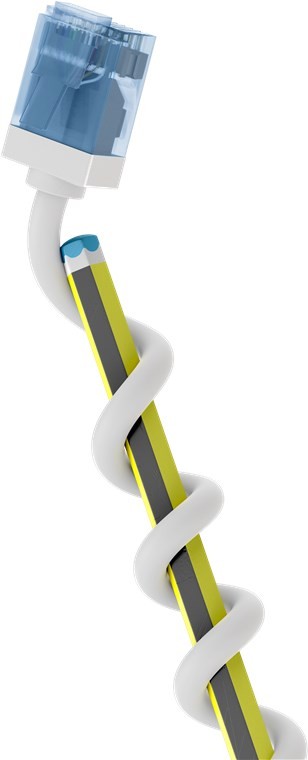 Goobay Ultraflexibles CAT 6A Patchkabel, slim, U/UTP, weiß Goobay Ultraflexibles CAT 6A Patchkabel, slim, U/UTP, weiß von Goobay