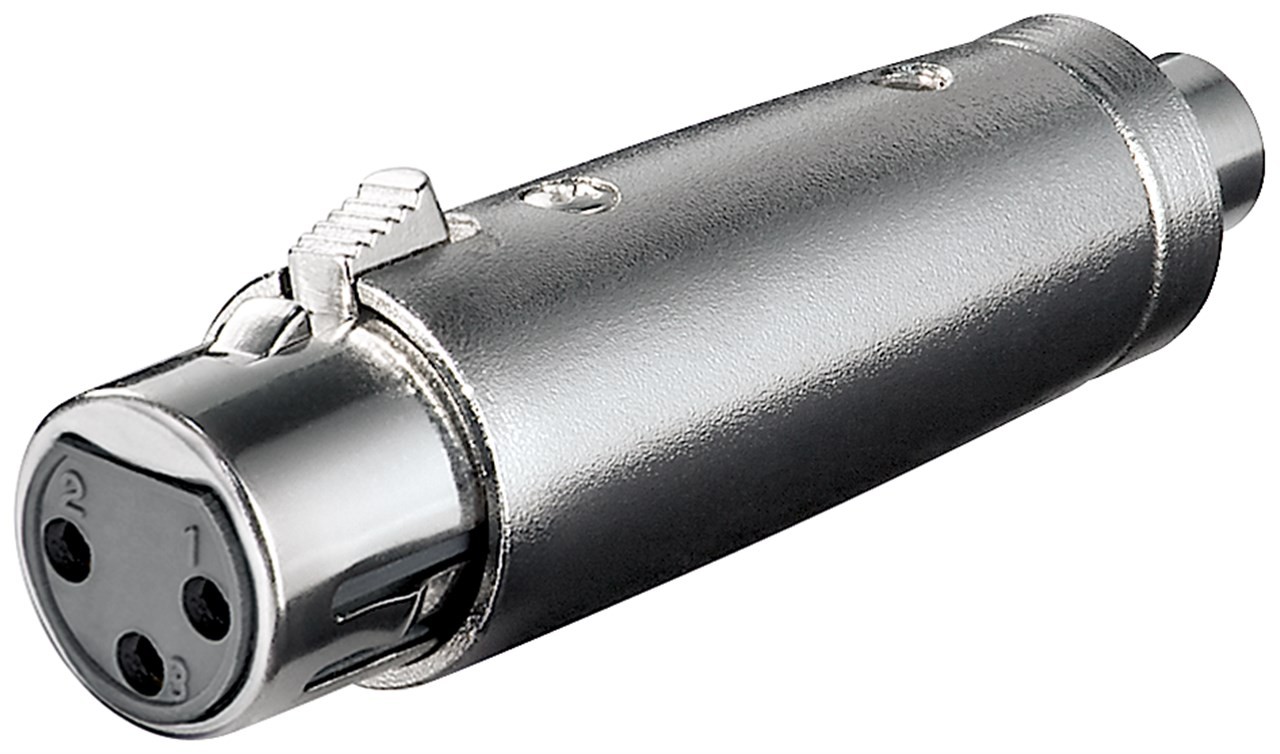 Goobay XLR-Adapter, Cinch-Buchse zu XLR-Buchse - XLR-Buchse (3-Pin) > Cinch-Buchse von Goobay