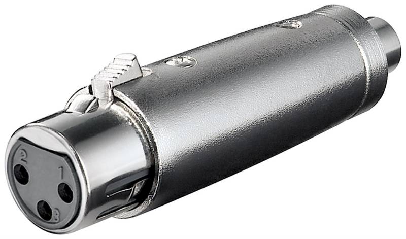 Goobay XLR-Adapter, Cinch-Buchse zu XLR-Buchse - XLR-Buchse (3-Pin) > Cinch-Buchse von Goobay