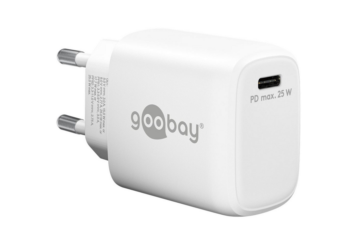 Goobay goobay USB-C PD GaN Schnellladegerät 25 Watt, Netzteil Goobay goobay USB-C PD GaN Schnellladegerät 25 Watt, Netzteil von Goobay
