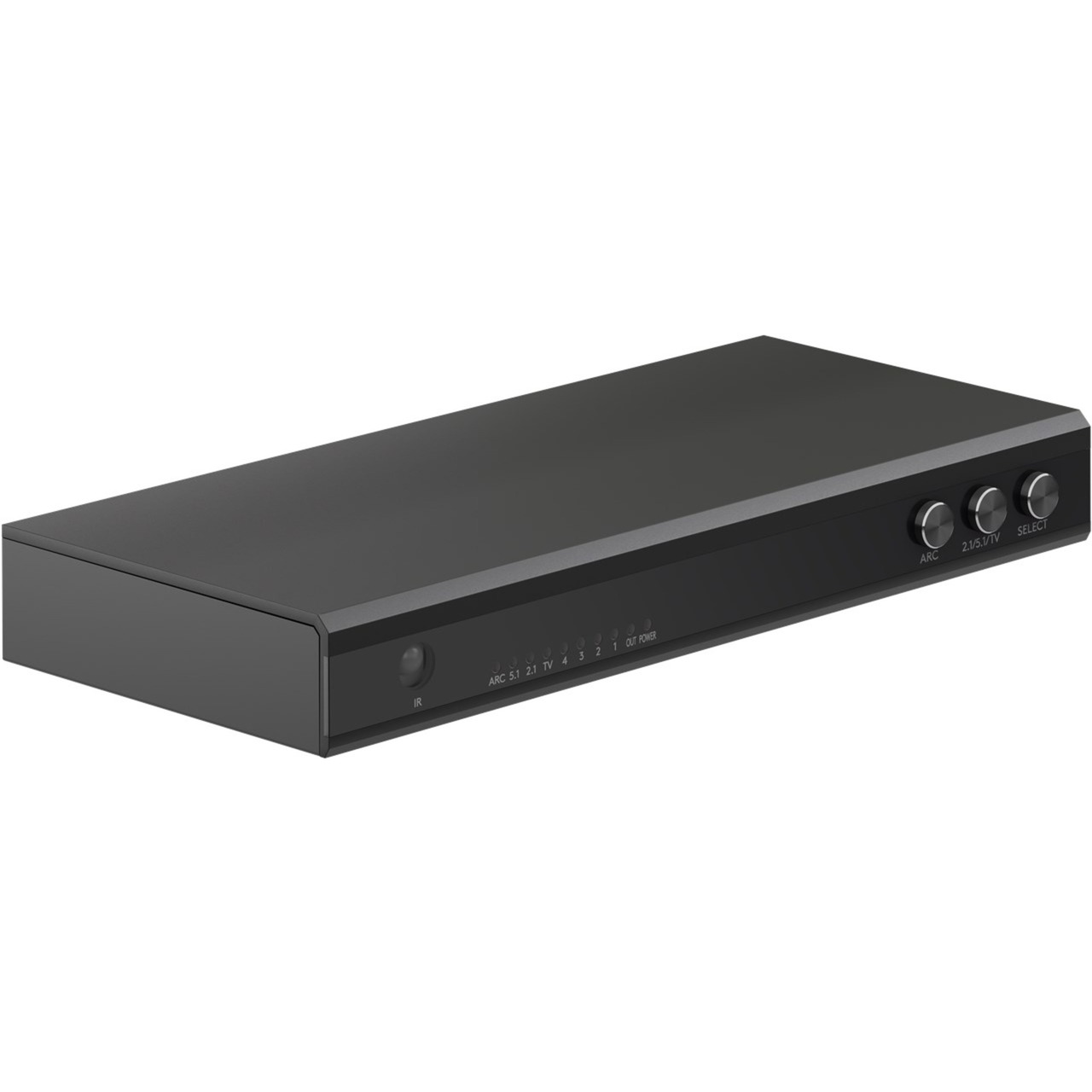 HDMI-Umschaltbox 4 auf 1 (4K @ 60Hz), mit Audio-Ausgang, HDMI Switch von Goobay