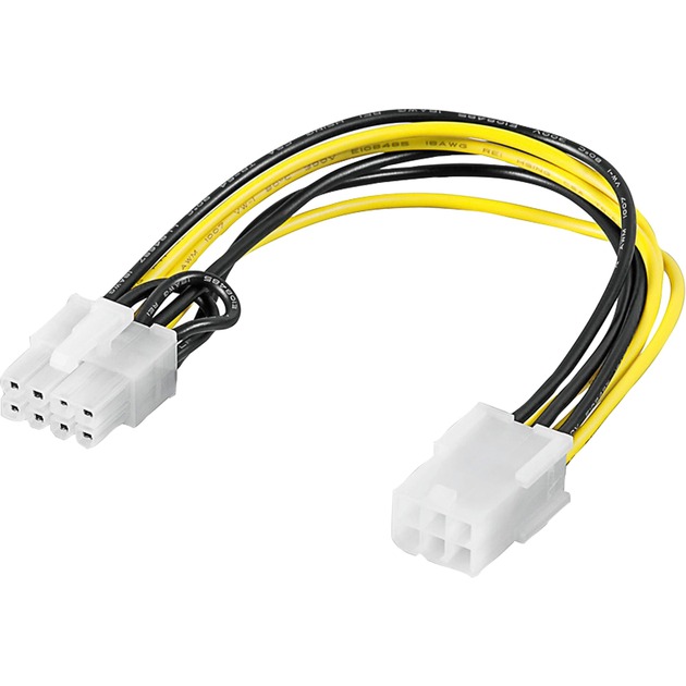 Internes Stromkabel PCIe 6-Pin auf 8-Pin, Adapter von Goobay
