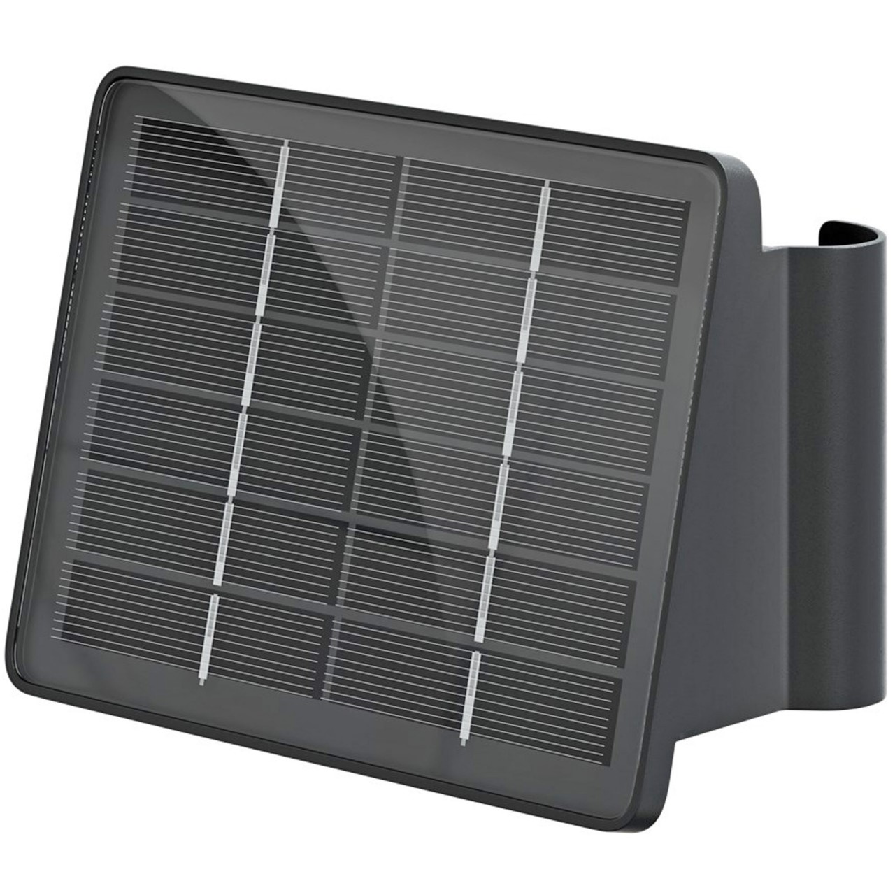 LED-Solar-Wandleuchte mit 2 weißen LED, Quadros, schwarz, die Haus Wandleuchte von Goobay