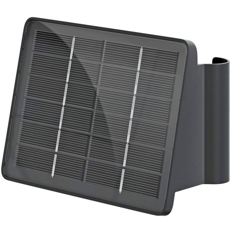 LED-Solar-Wandleuchte mit 2 weißen LED, Quadros, schwarz, die Haus Wandleuchte von Goobay