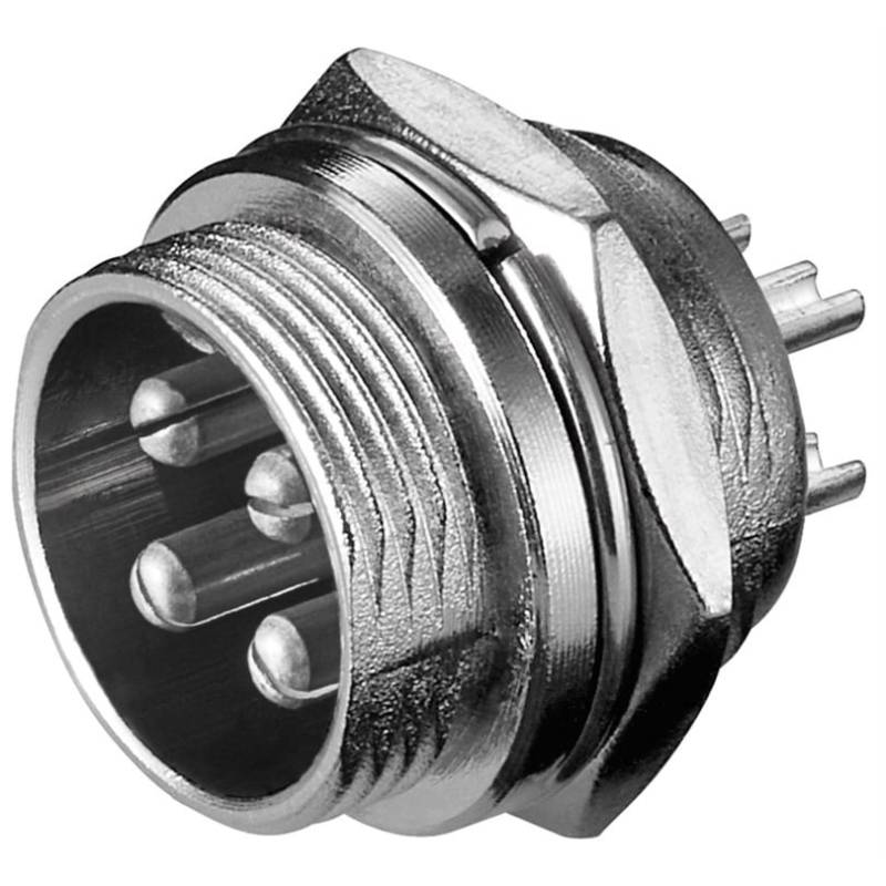Mikrofon-Einbaustecker, 4Pin, Einbau-Anschluss von Goobay