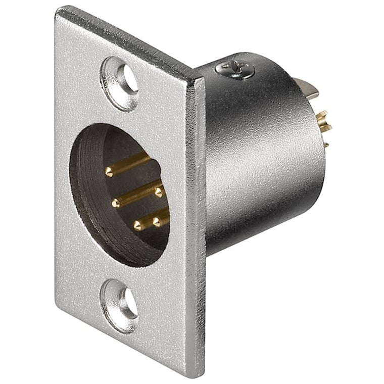 Mikrofon-Einbaustecker, 5Pin, Einbau-Anschluss von Goobay