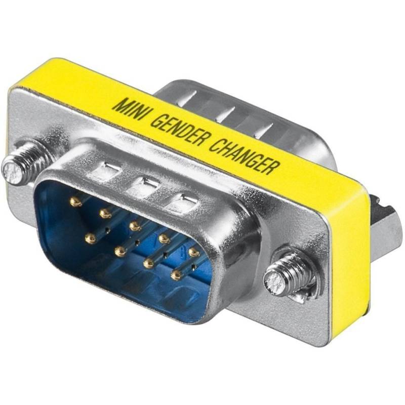 Mini-Gender-Changer 9polig Stecker > Stecker, Adapter von Goobay