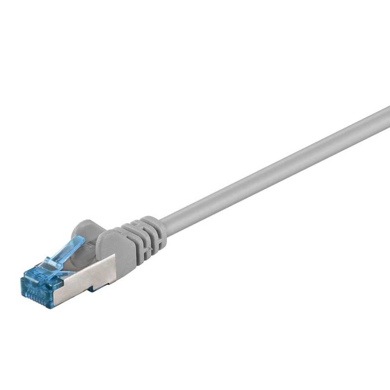 Cat.6a Patchkabel RJ45 LAN Kabel S/FTP PiMF LSZH CU geschirmt 30m Grau von Goobay