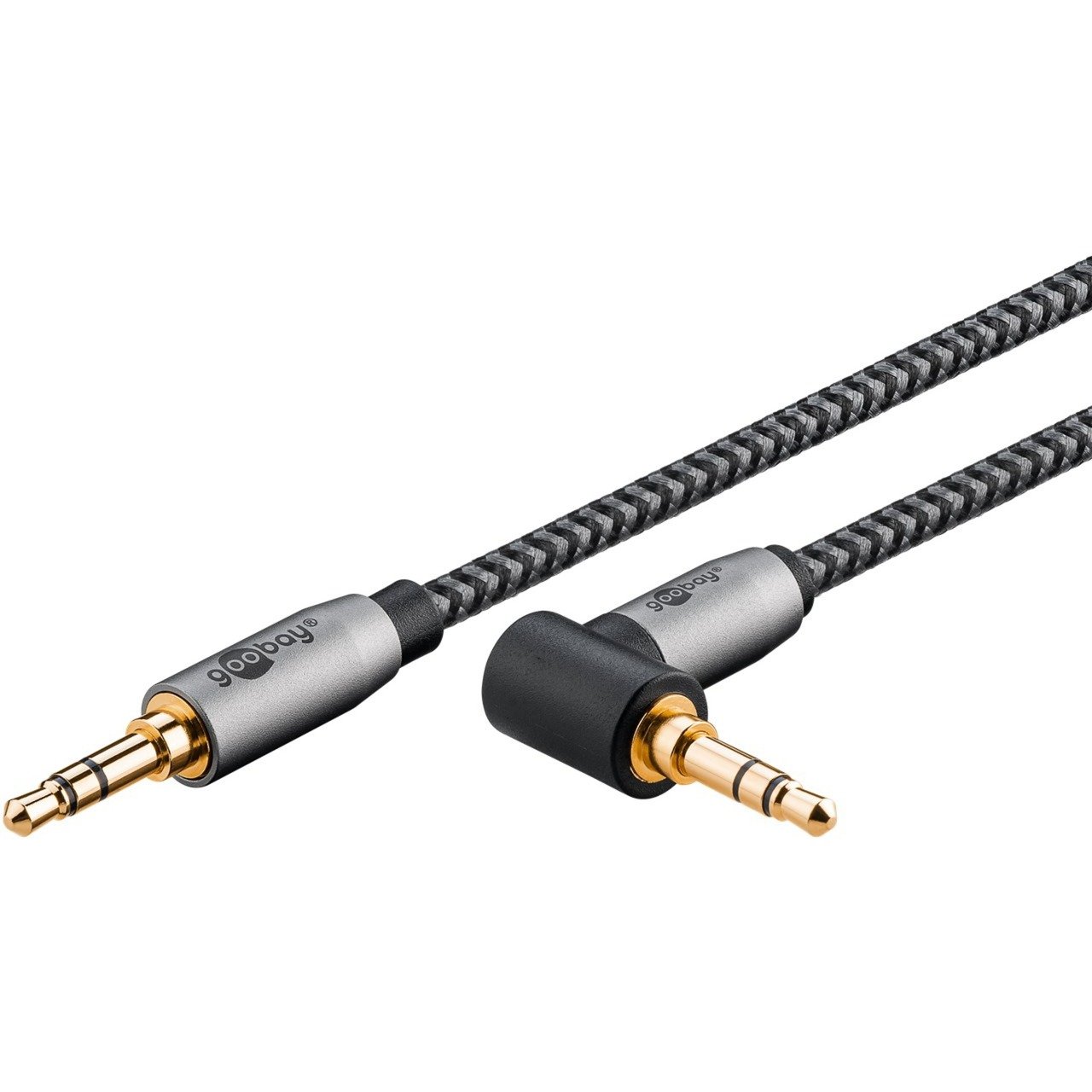 Plus Audio Verbindungskabel AUX 3,5mm stereo, 90° Plus Audio Verbindungskabel AUX 3,5mm stereo, 90° von Goobay