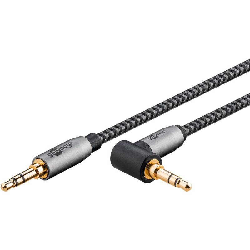 Plus Audio Verbindungskabel AUX 3,5mm stereo, 90° Plus Audio Verbindungskabel AUX 3,5mm stereo, 90° von Goobay