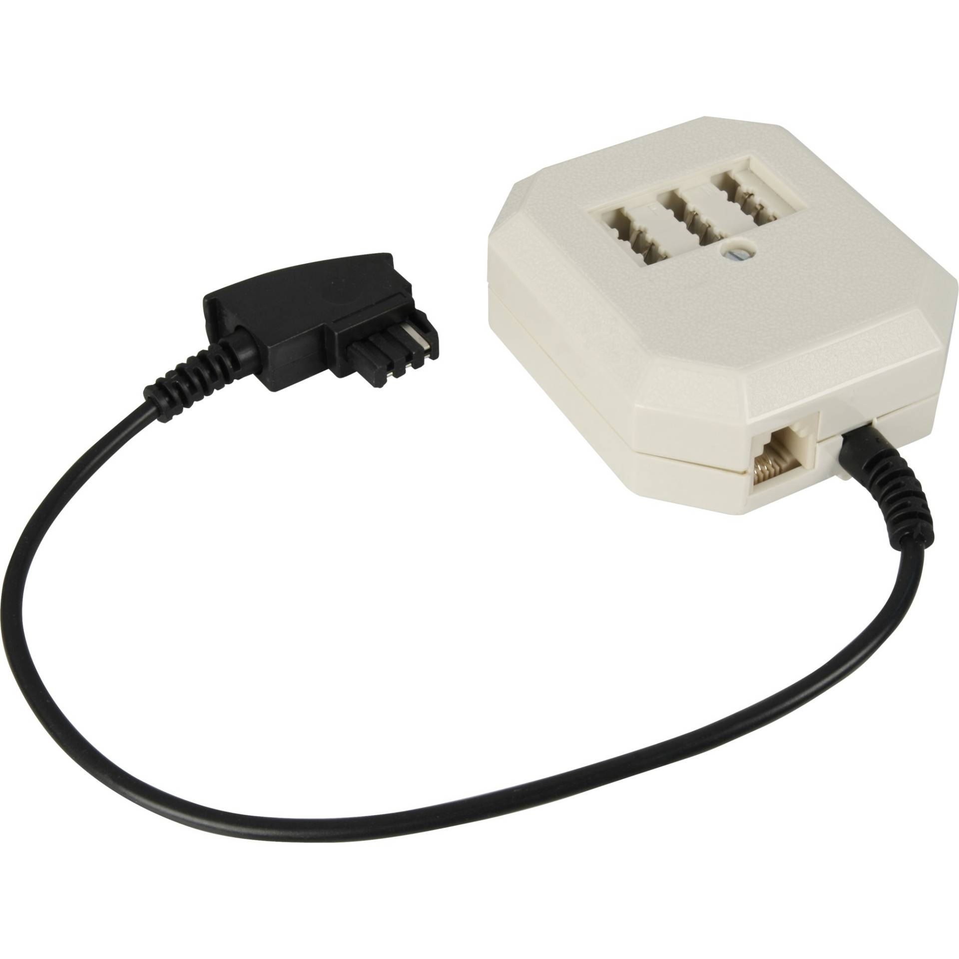 TAE-Verlängerung F-Stecker auf Dose NFN, Y-Kabel TAE-Verlängerung F-Stecker auf Dose NFN, Y-Kabel von Goobay