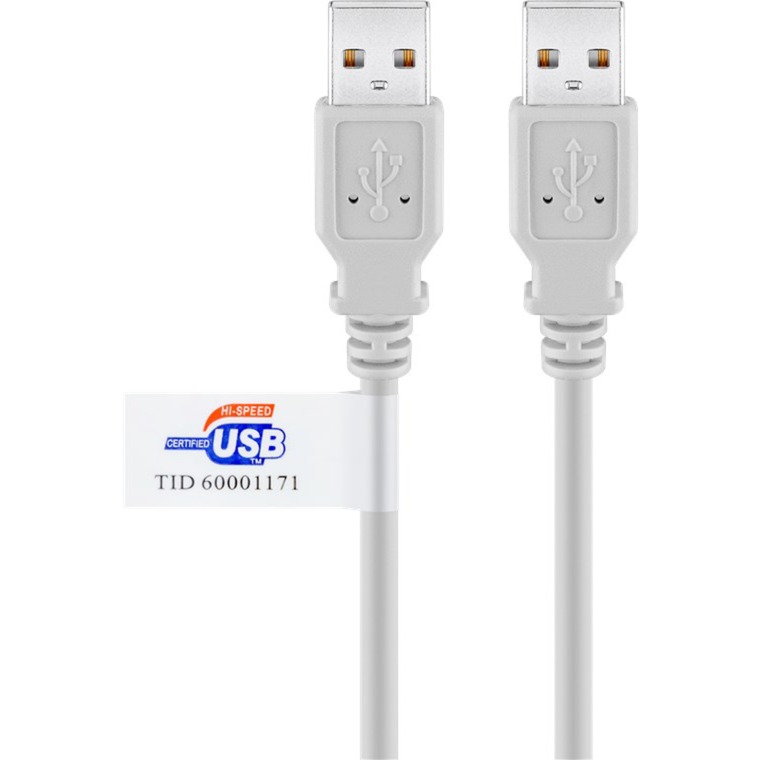 USB 2.0 Kabel, USB-A Stecker > USB-A Stecker von Goobay