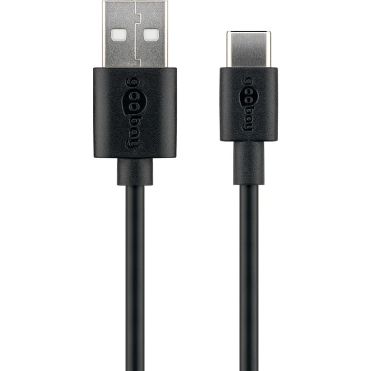 USB 2.0 Kabel, USB-A Stecker > USB-C Stecker von Goobay