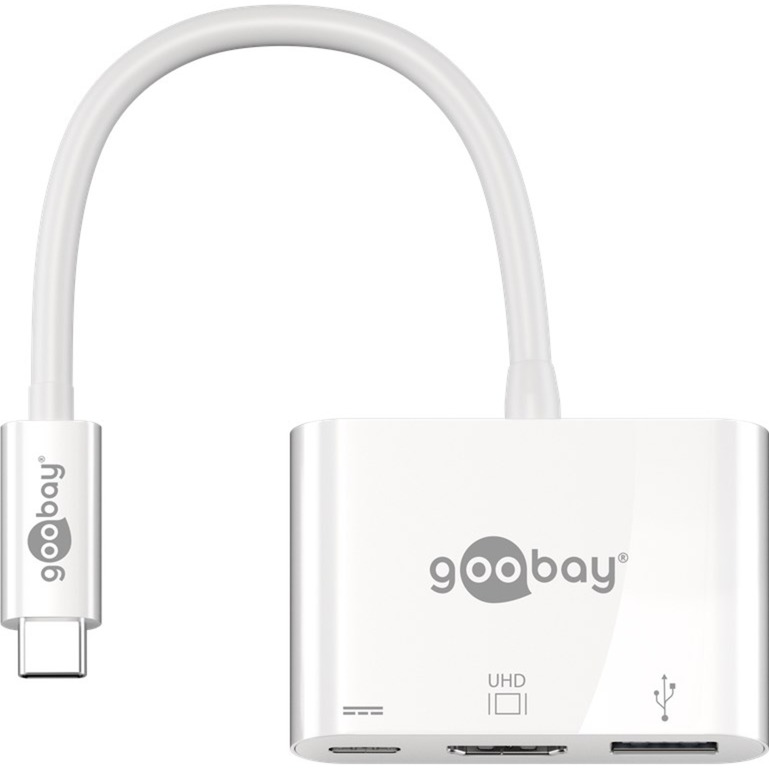 USB 3.2 Gen 1 Multiport-Hub, USB-C Stecker > USB-A + USB-C + HDMI Buchse, USB-Hub USB 3.2 Gen 1 Multiport-Hub, USB-C Stecker > USB-A + USB-C + HDMI Buchse, USB-Hub von Goobay