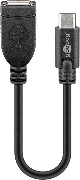 USB-C™-Verlängerungskabel, schwarz - geeignet für Geräte mit USB-C™ Anschluss von Goobay