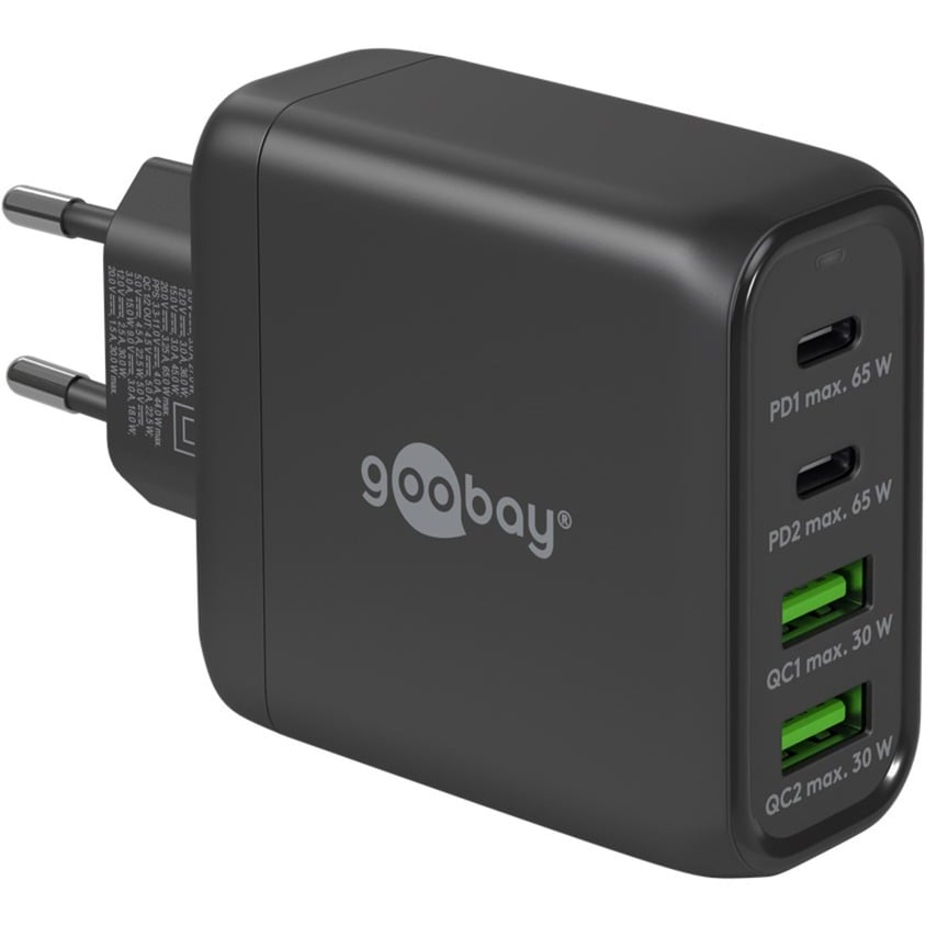 USB-C Multiport-Schnellladegerät, PD, GaN, 68 Watt von Goobay