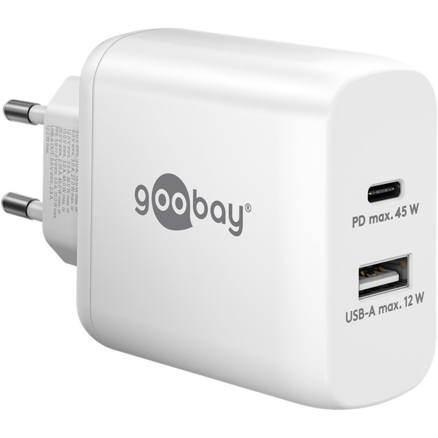 USB-C PD Dual-Schnellladegerät 45 Watt USB-C PD Dual-Schnellladegerät 45 Watt von Goobay