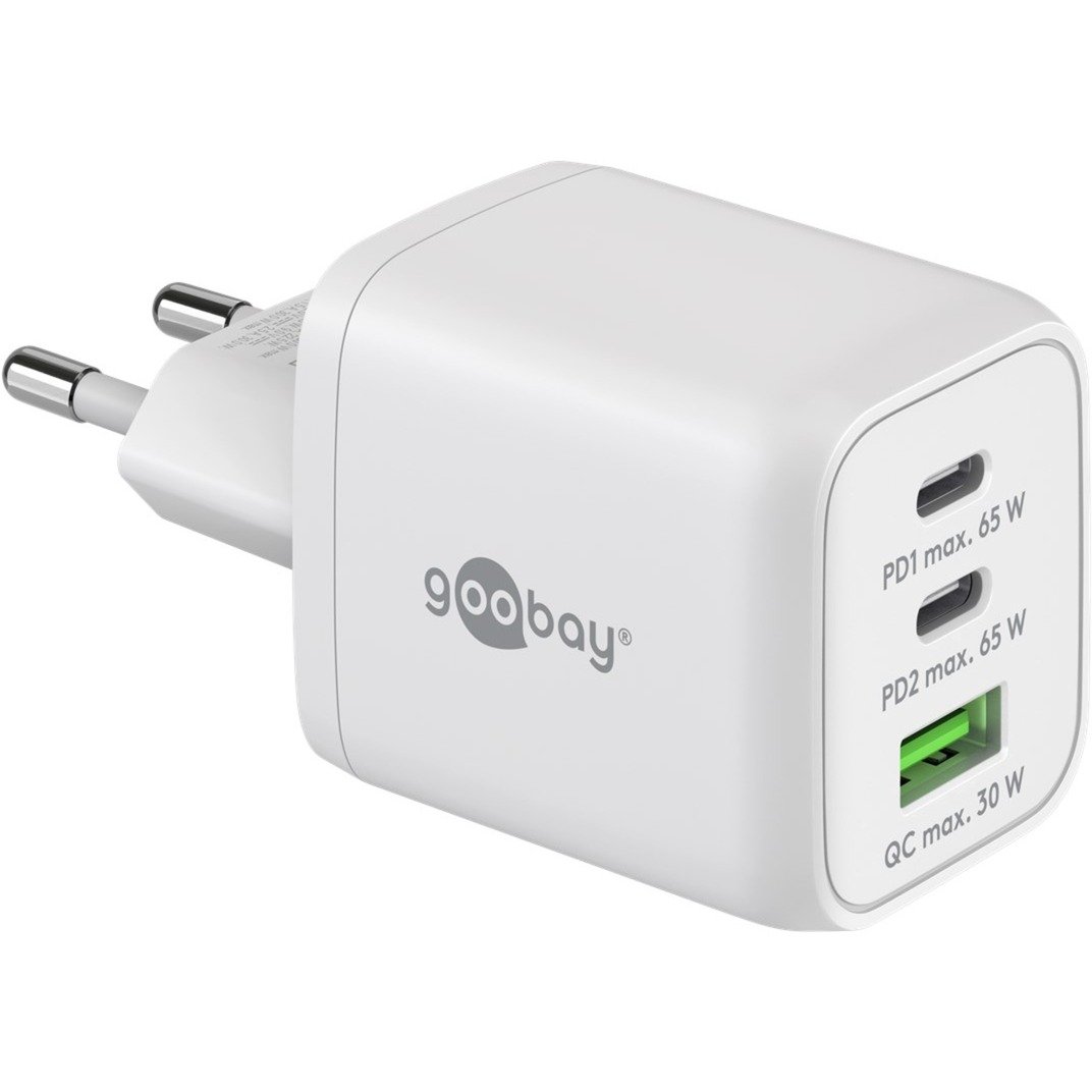 USB-C Schnellladegerät Nano, PD, GaN, 65 Watt von Goobay